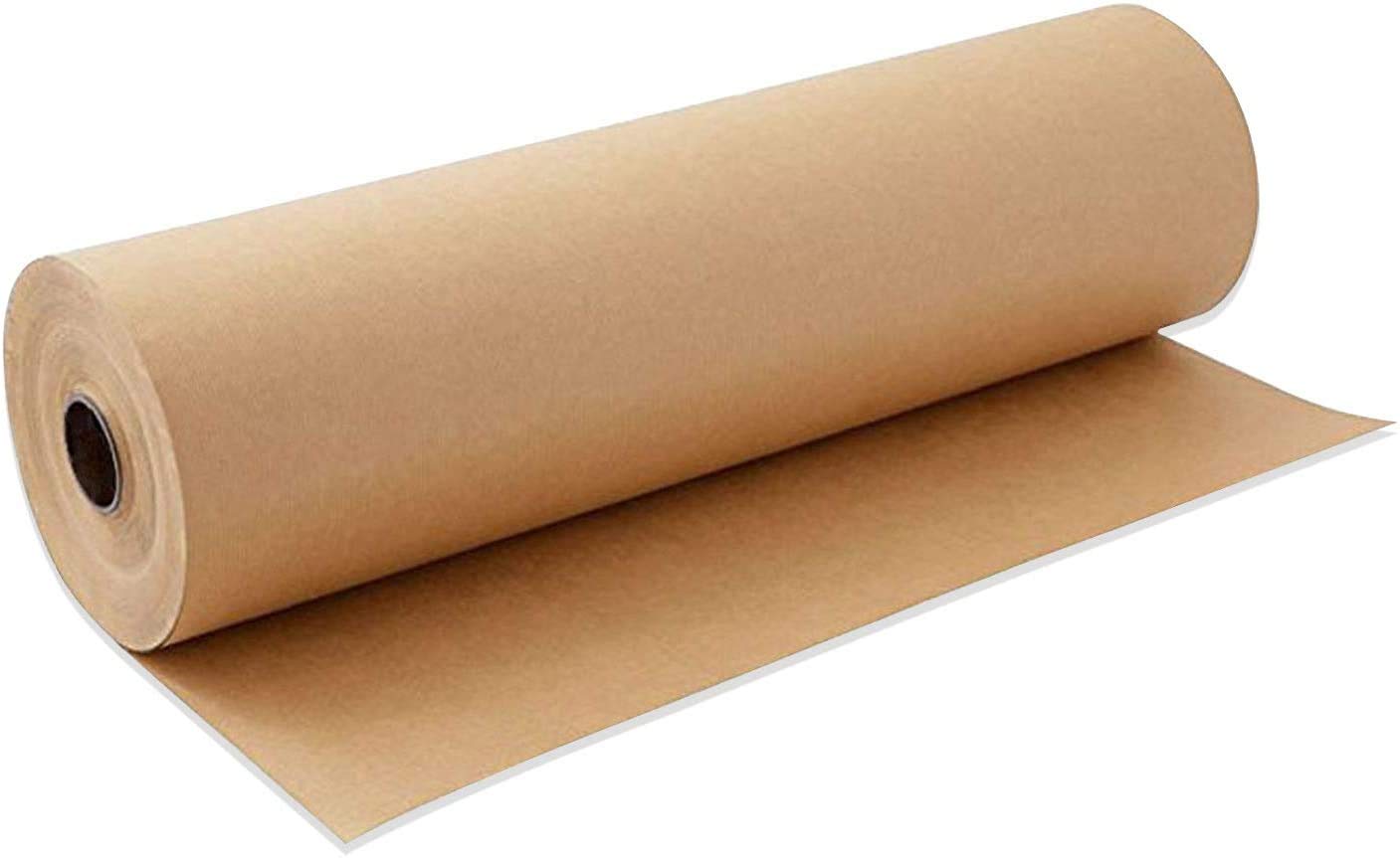 Coobbar Kraft Wrapping Paper Roll,100 Feet Recycled Kraft Paper For  Packing, Moving, Gift Wrapping, Postal, Shipping, Parcel, Wall Art