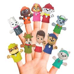 Ginsey Nickelodeon PAW Patrol 10 Piece Finger Puppet - Party Favors, Educational, Bath Toys, Floating Pool Toys, Beach Toys, Fin