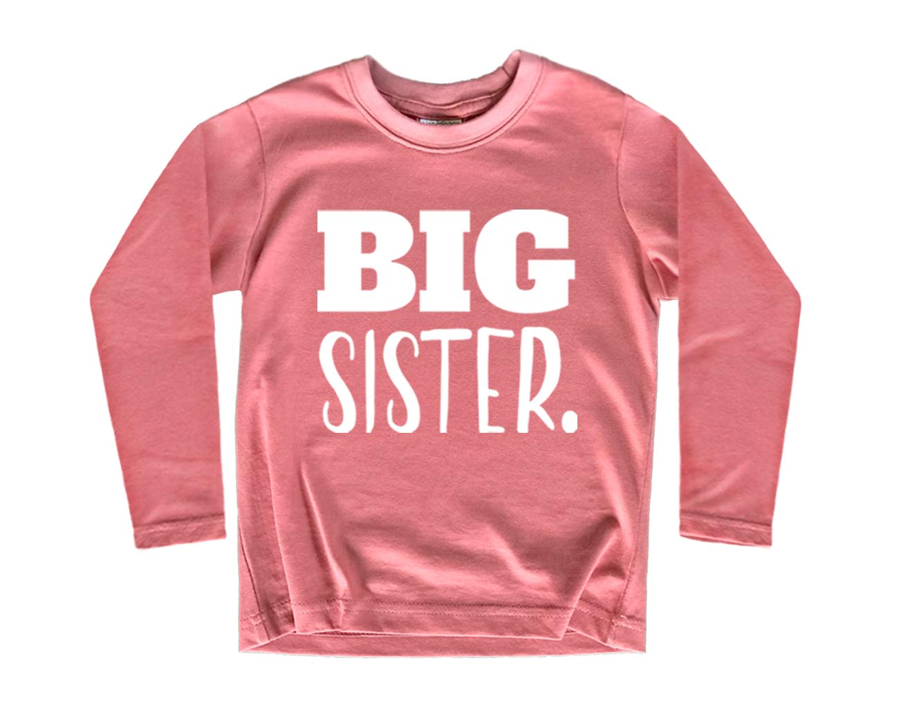 Unordinary Toddler Big Sister Shirt Big Sister Announcement Toddler Shirts Promoted to girls Outfit (Mauve - Long Sleeve, 18 Months)