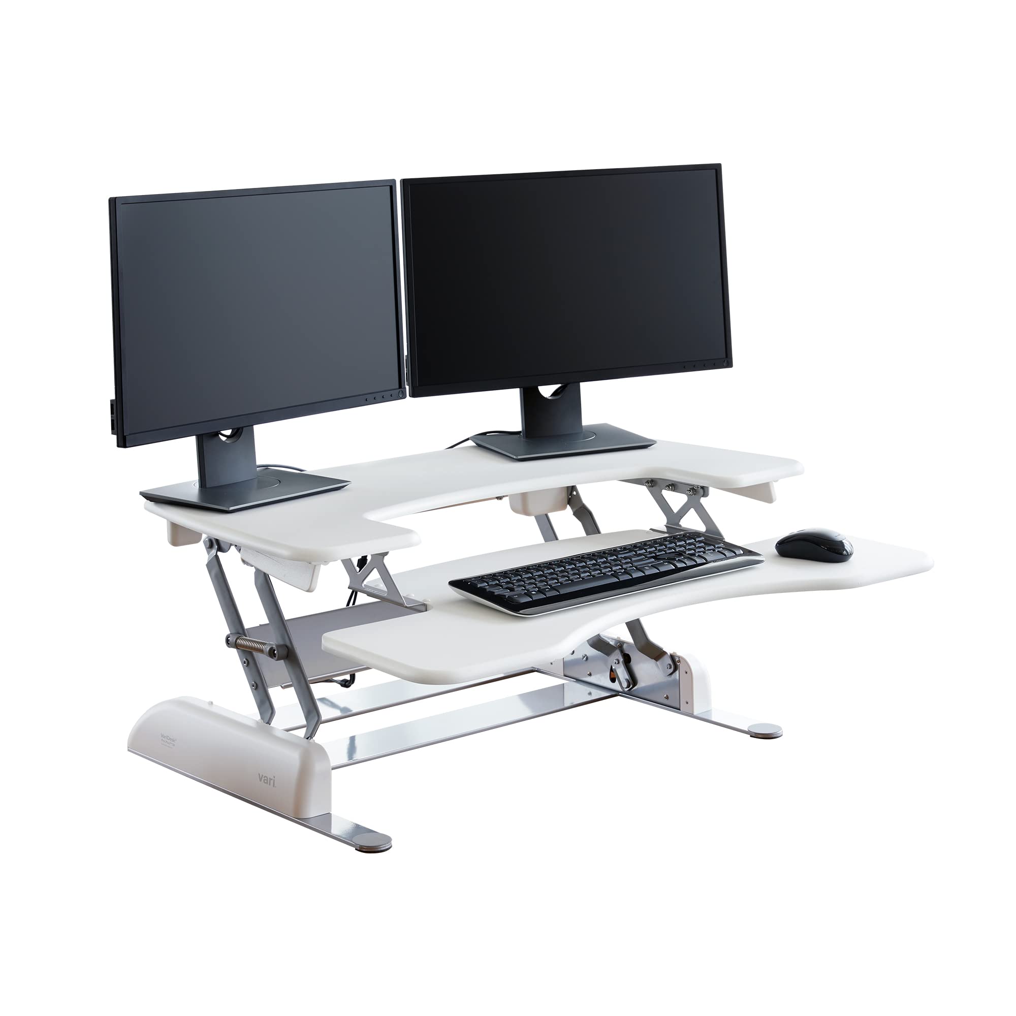 Vari - Varidesk Pro Plus 36 - Dual Monitor Standing Desk Converter - Adjustable Desk Riser With 11 Height Settings - Stand Up Ho