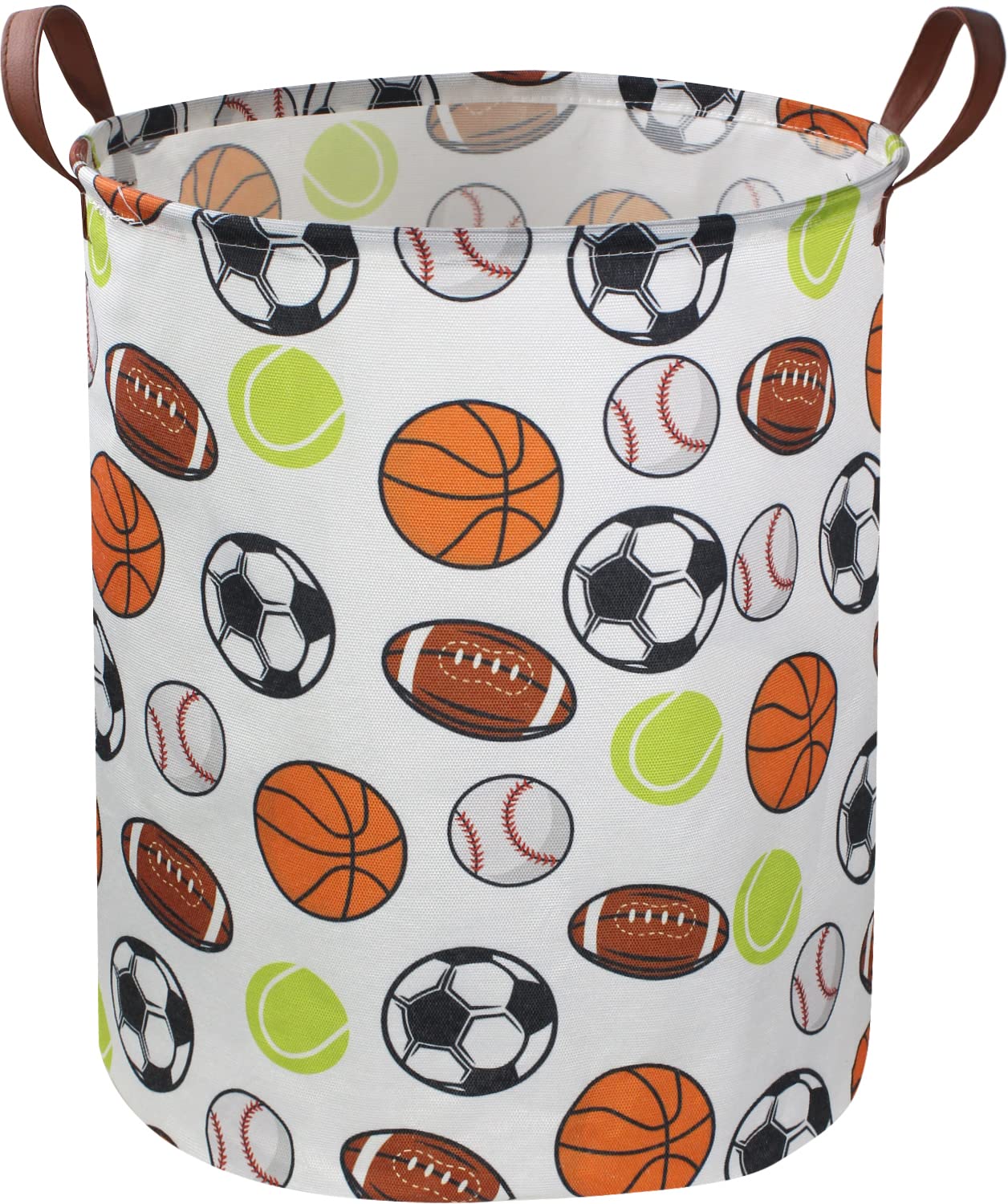 Sanjiaofen Kids Laundry Basket,Basketball Laundry Hamper collapsible