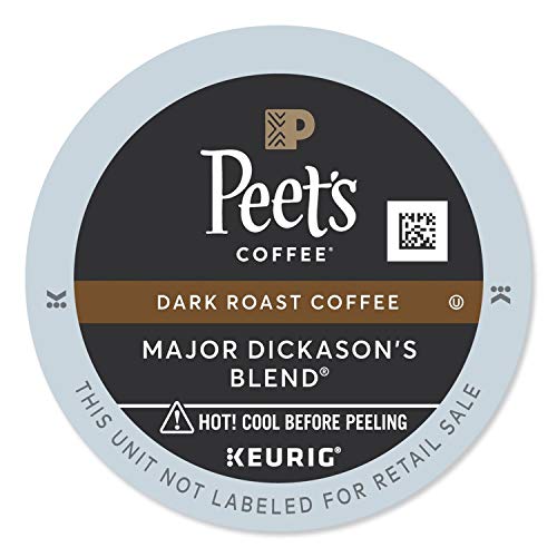 Peet's Coffee Peets Coffee Major Dickasonas Blend, Keurig K-Cups, 88 Count