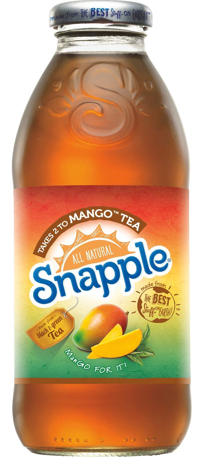 Snapple - Takes 2 To Mango Tea - 16 Fl Oz (24 Plastic Bottles)