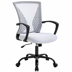 BestOffice Mesh Office Chair Ergonomic Desk Chair Computer Chair With Lumbar Support Armrest Rolling Swivel Task Mid Back Adjustable Chair