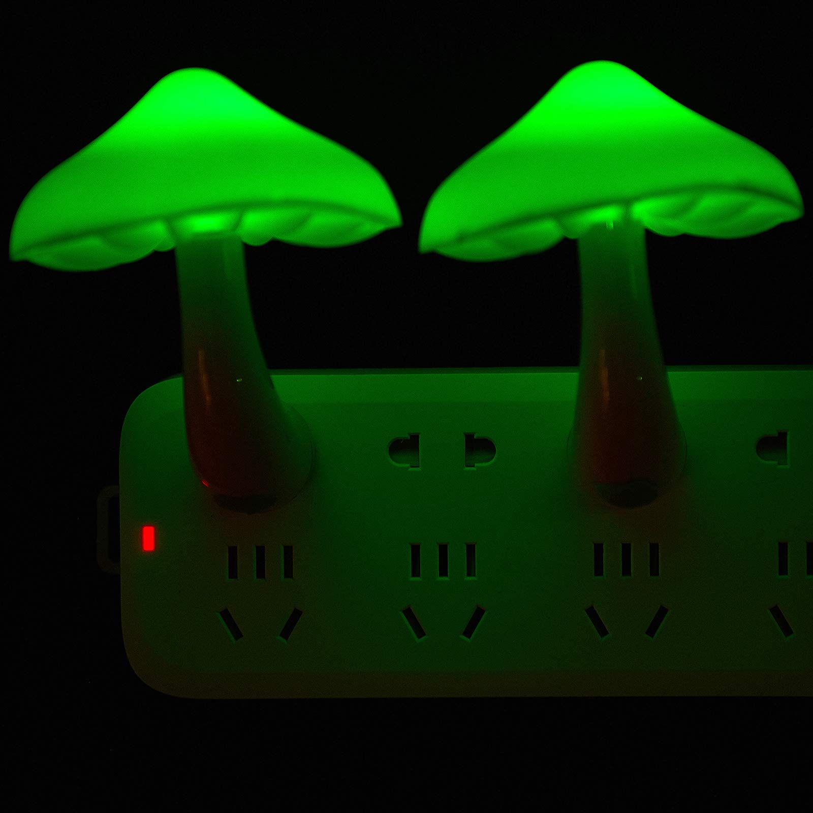 Mudder 2 Pieces Led Mushroom Night Lamp Plug In Lamp Mushroom Night Light Mini Magic Mushroom Night Lights For Adults Kids Thanksgiving