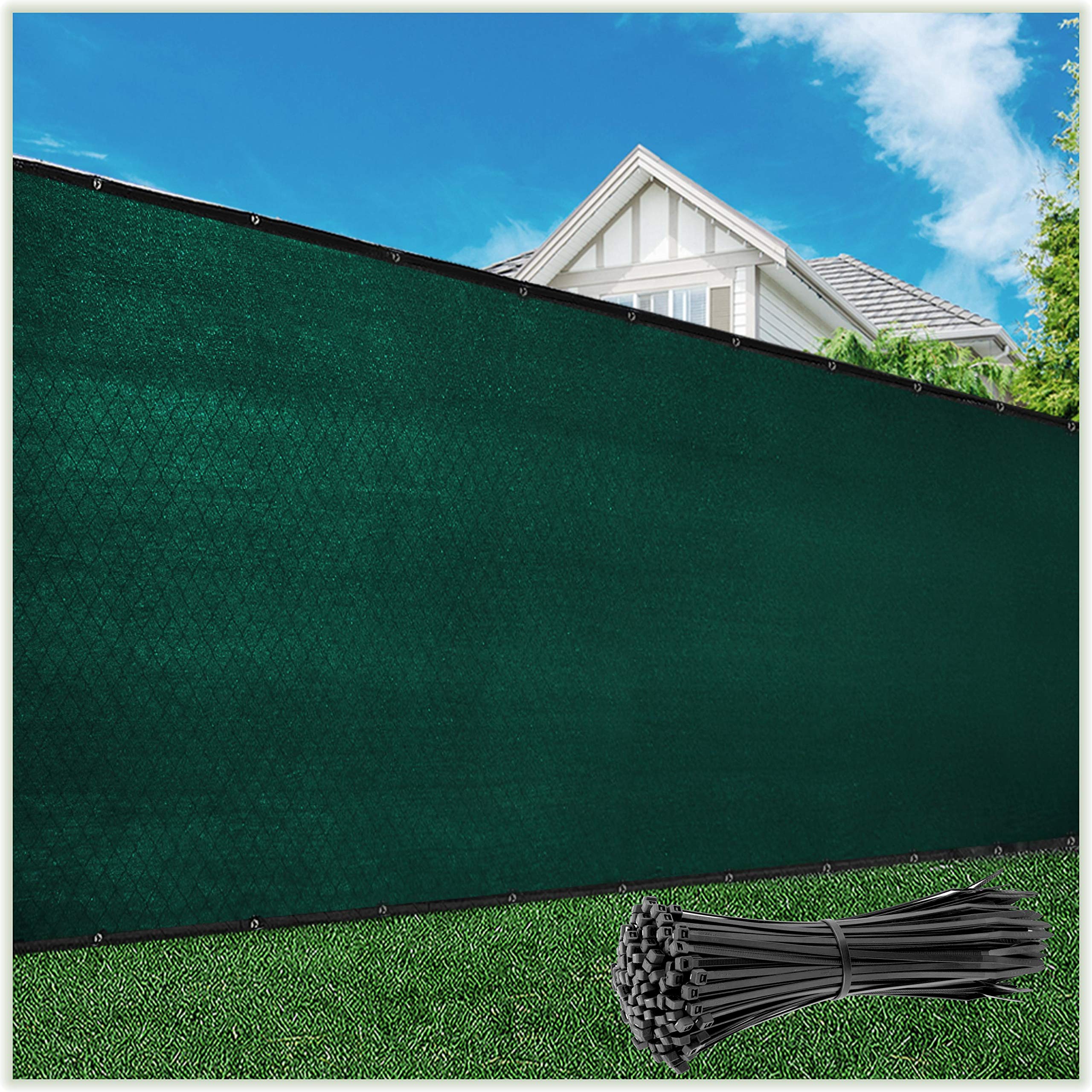 Colourtree 6 X 14A Customized Sizefence Screen Privacy Screen Green- Commercial Grade 170 Gsm - Heavy Duty - 3 Years Warranty -