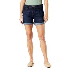 Signature By Levi Strauss Co Gold Label Womens Mid-Rise Shorts (Available In Plus Size), (New) Stormy Sky Original, 26