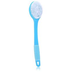 Body Benefits, Natural Bristle Bath and Shower Back Brush with Long Rubber Grip Handle; For Improved Circulation and a Smoother,