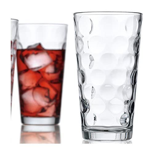 Home Essentials Drinking Glasses Set of 10 Highball Glass Cups 17oz, By Home Essentials & Beyond Premium Cooler Glassware. Ideal for Water, Juic