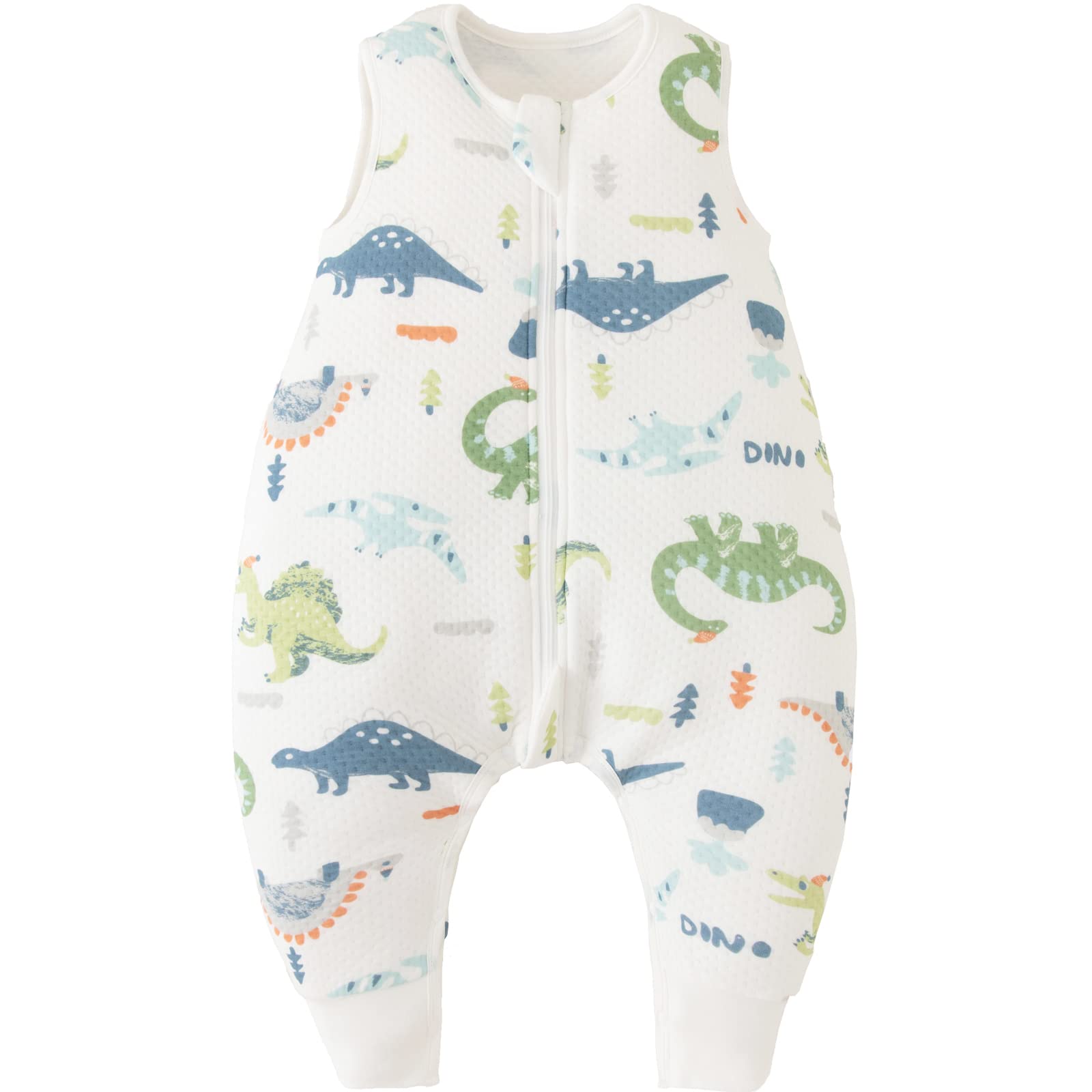 Duomiaomiao Unisex Baby Sleep Sack With Feet, Tog 10 Sleeveless Lightweight Breathable Toddler Sleepsack, Soft Wearable Blanket