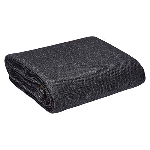 Amazoncommercial Heavy Duty Black Knitted Mesh Tarp, 16 x 24ft, 1-Pack