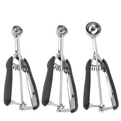TJ POP Small cookie Scoop Set - 3 PcS Include 1 tsp 2 tsp 3tsp cookie Dough Scoops, cookies Scoops for Baking, Made of 188 Stainless St