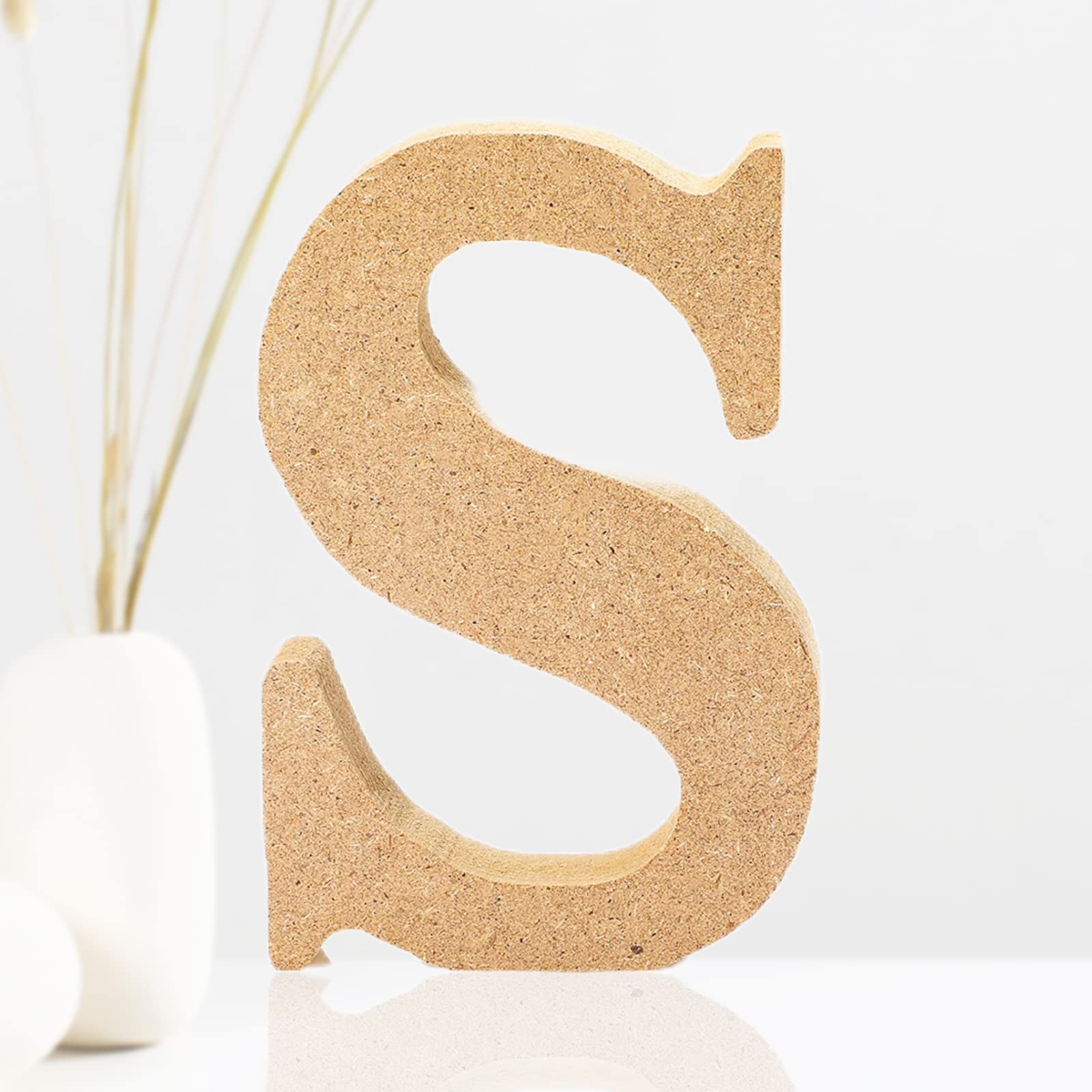 AOCEAN 4 Inch Designable Wood Letters, Unfinished Wood Letters For Wall  Decor Decorative Standing Letters Slices Sign Board Decoration