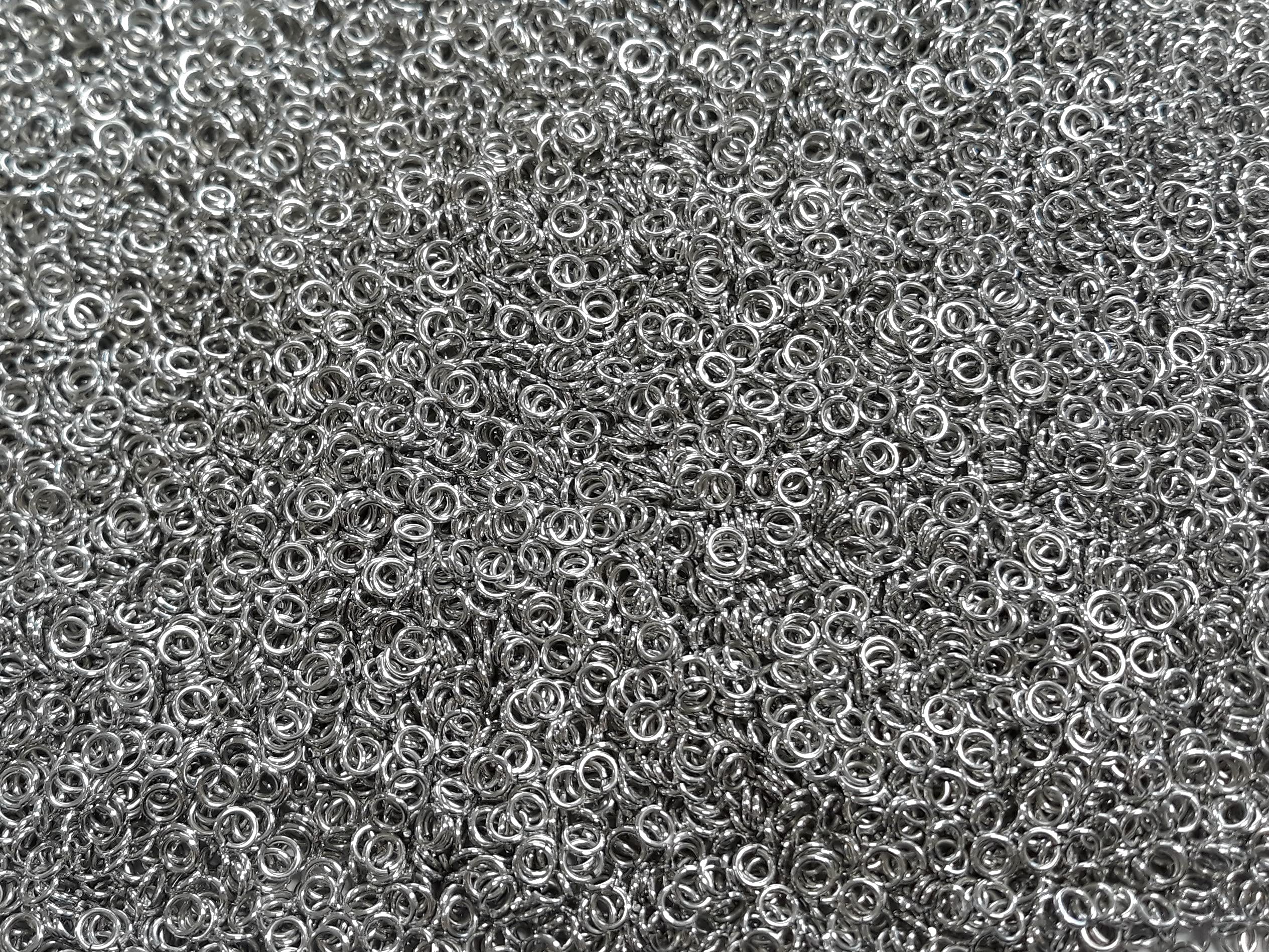 Chainmail Joe 14 Pound Bright Aluminum Chainmail Jump Rings 20G 18 Id (5000  Rings)