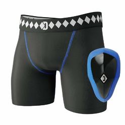 Diamond MMA Compression Shorts Jock Strap Athletic Cup Groin Protector System - Medium | Athletic Supporters for Men with Cup fo