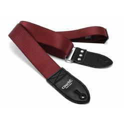Couch The Original Recycled Seatbelt Guitar Strap Made In Usa By Couch Guitar Straps (Maroon)