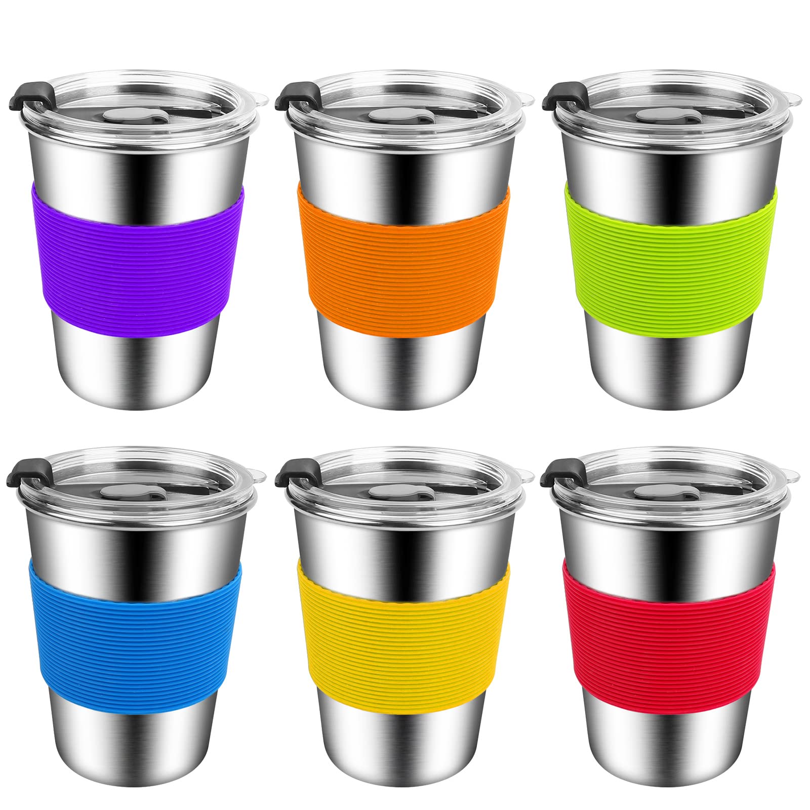 ShineMe Shineme Kids Cups With Lid, 12Oz Stainless Steel Drinking