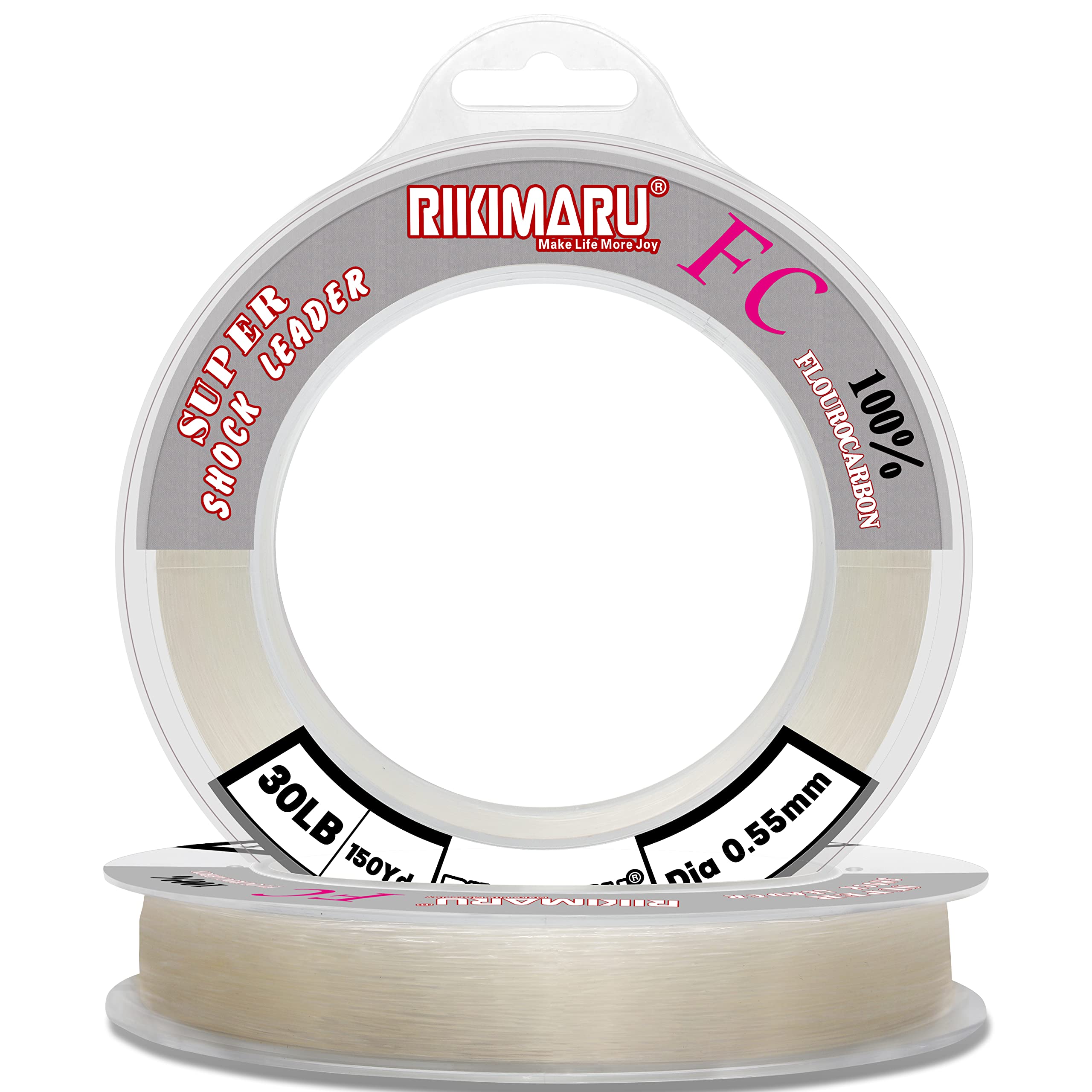 Rikimaru Fc 100 Fluorocarbon (Sakura Pink, 50Yards-15Lb)