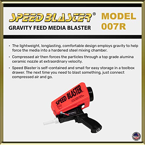 Speed Blaster - Gravity Feed Media Blaster, Red