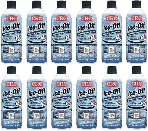 Crc 05346 Ice-Off Windshield Spray De-Icer, 12 Wt Oz, 12 Bottles (Case)
