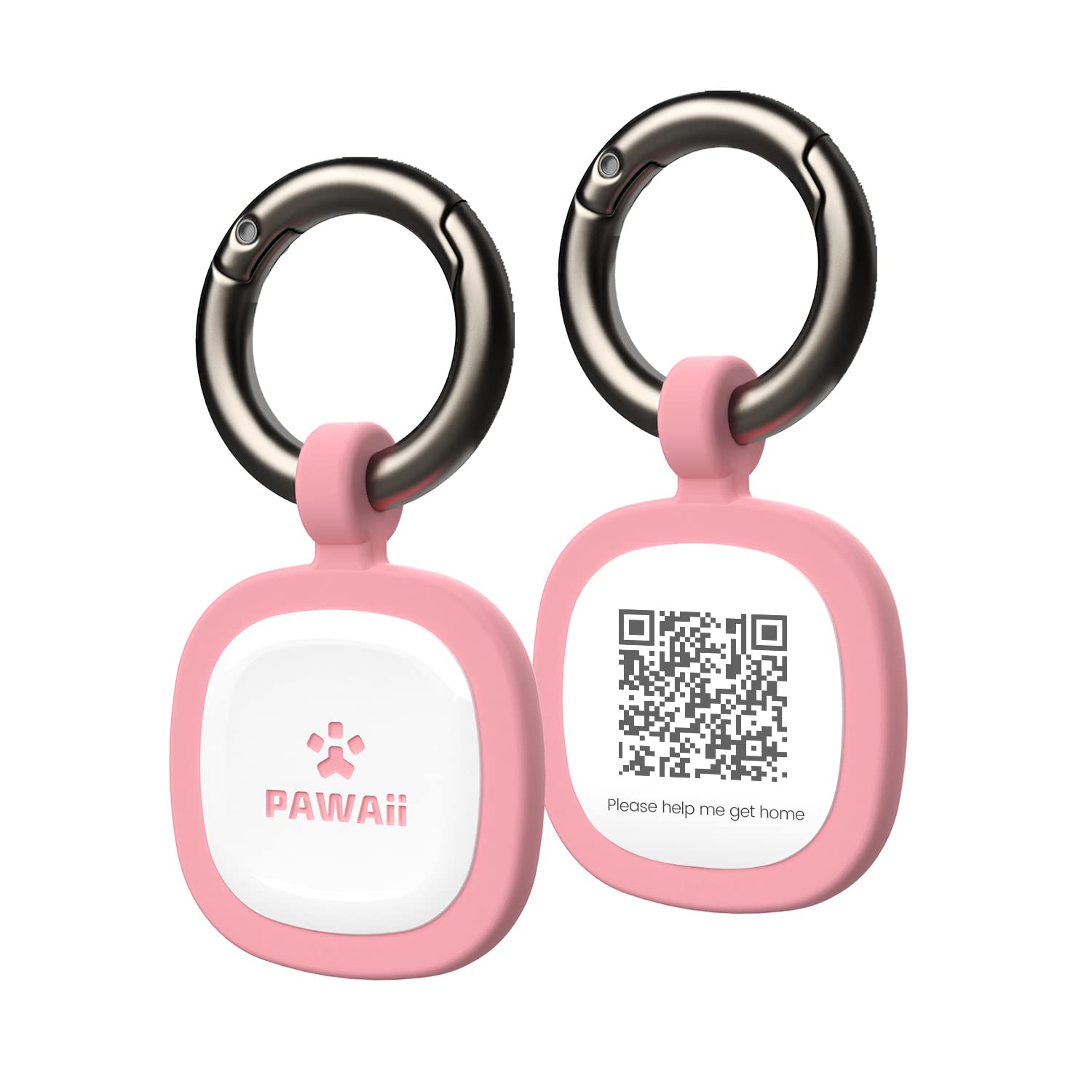 Pawaii Qr Code Pet Id Tag, Dog Tag With Qr Code, Silent Silicone Dog Id Tag, Modifiable Pet Online Profile, Free Online Pet Page