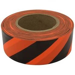 Ps Direct Products: Flagging Tape - Striped Orange/Black - 1 3/16 Inch X 300' Roll