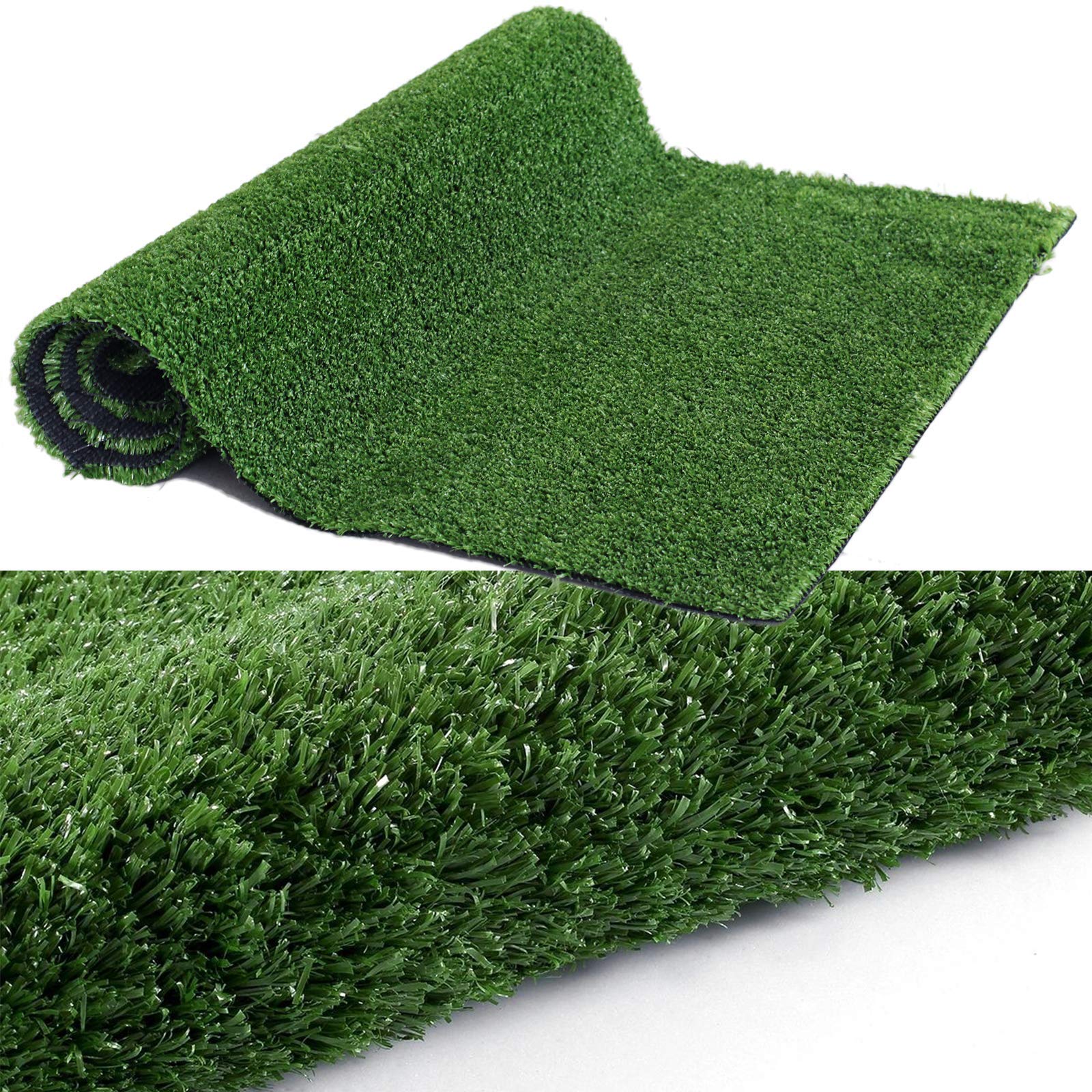 Goasis Lawn Artificial Grass Turf Lawn - 12Ftx80Ft(960 Square Ft) Indoor Outdoor Garden Lawn Landscape Synthetic Grass Mat