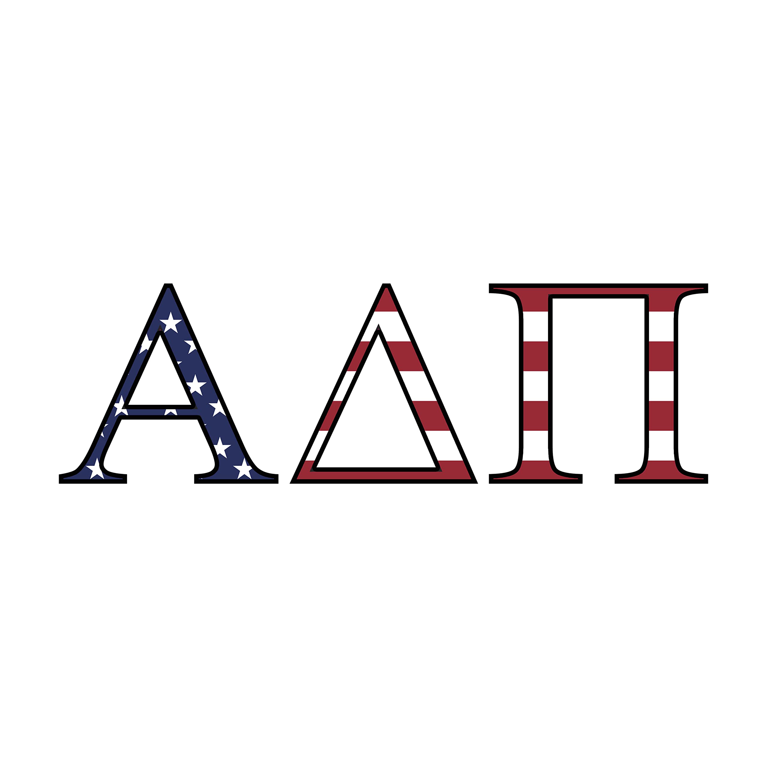 Pro-Graphx Alpha Delta Pi Stickers - 25 Inches Greek Sorority Stickers ...