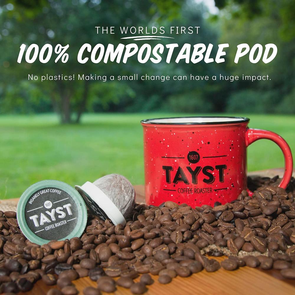 Tayst Coffee Roaster Medium and Heroic - 50 Single Serve Compostable Coffee Pods