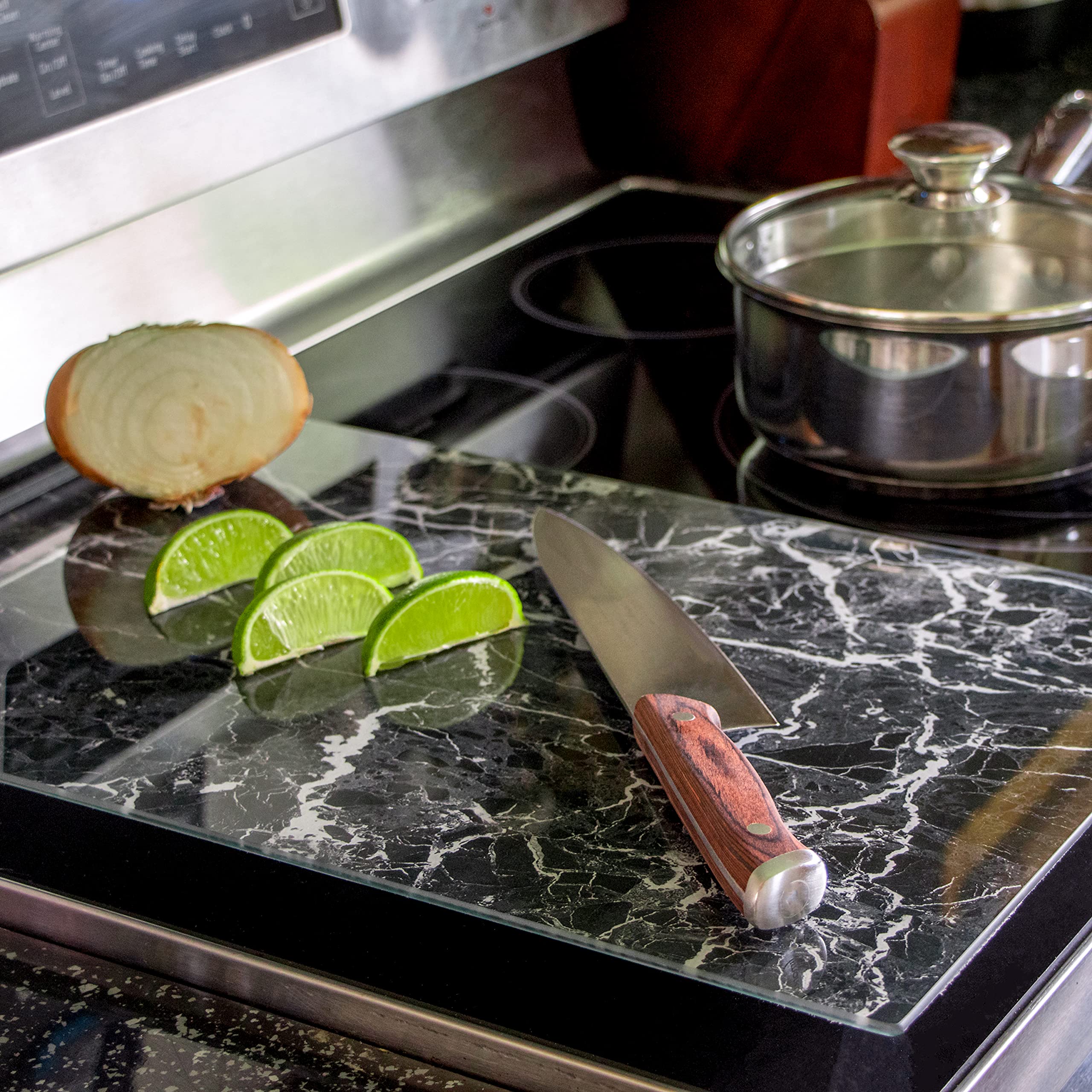 electric stove glass burner covers from