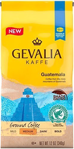 Gevalia Kaffe, Shade Grown, Ground Coffee, 12Oz Bag (Pack Of 2) (Choose Flavor) (Guatemala Medium Roast)
