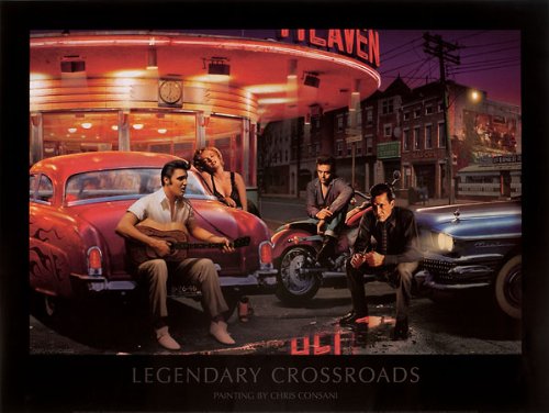 Bruce Teleky Legendary Crossroads - Poster By Chris Consani (32 X 24)