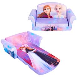 Marshmallow Furniture, Children'S 2-In-1 Flip Open Foam Compressed Sofa, Disney Princesses