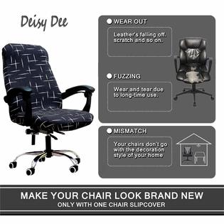 Desk Chair Covers Stretchable Deisy Dee Computer Office Chair