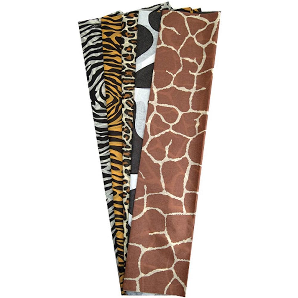 Hygloss Ed Prod Hygloss Products Hygloss Tissue Paper, 20-Inch By 30-Inch, 4 Each Of 5 Animal Designs, 20-Pack, Assorted, Model: 88209