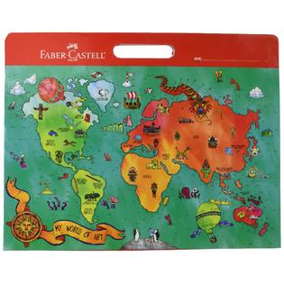 Faber-Castell My World Of Art Portfolio For Kids - 8 Expandable Folder  Pockets For Kid'S Artwork And Keepsakes
