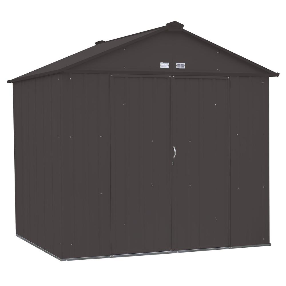 Arrow Shed Ezee Shed High Gable Steel Storage Shed, Cream, 8 X 7 Ft.