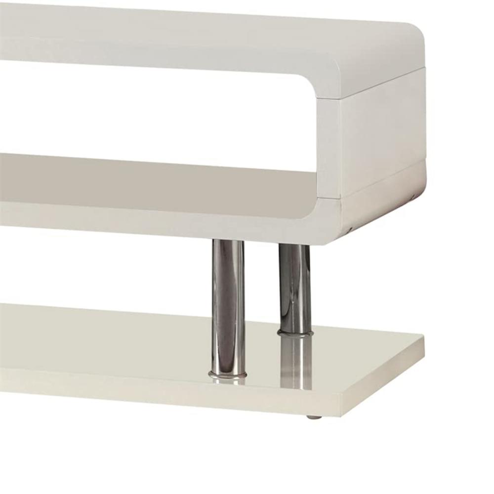 Furniture Of America Gadd Contemporary Wood 55-Inch Tv Stand In White