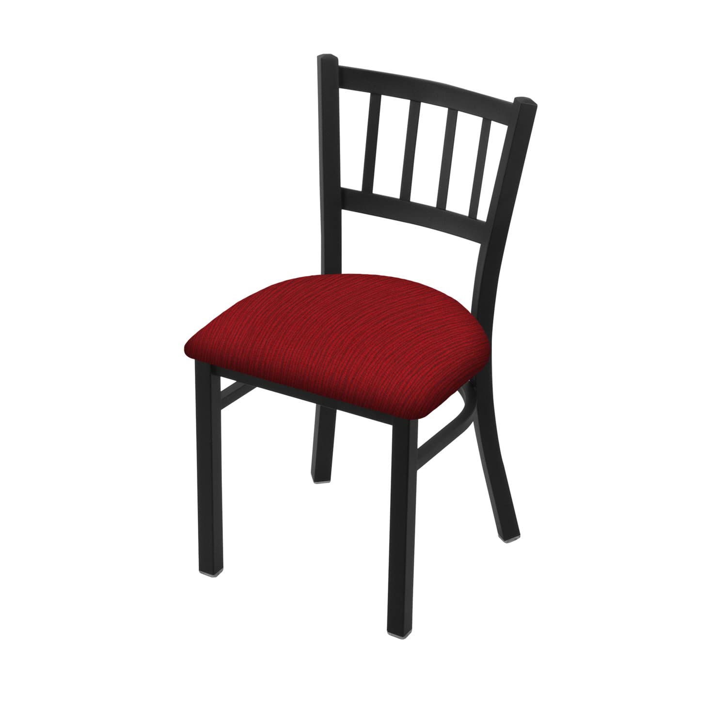 Holland Bar Stool Co. 610 Contessa 18" Chair With Black Wrinkle Finish And Graph Ruby Seat