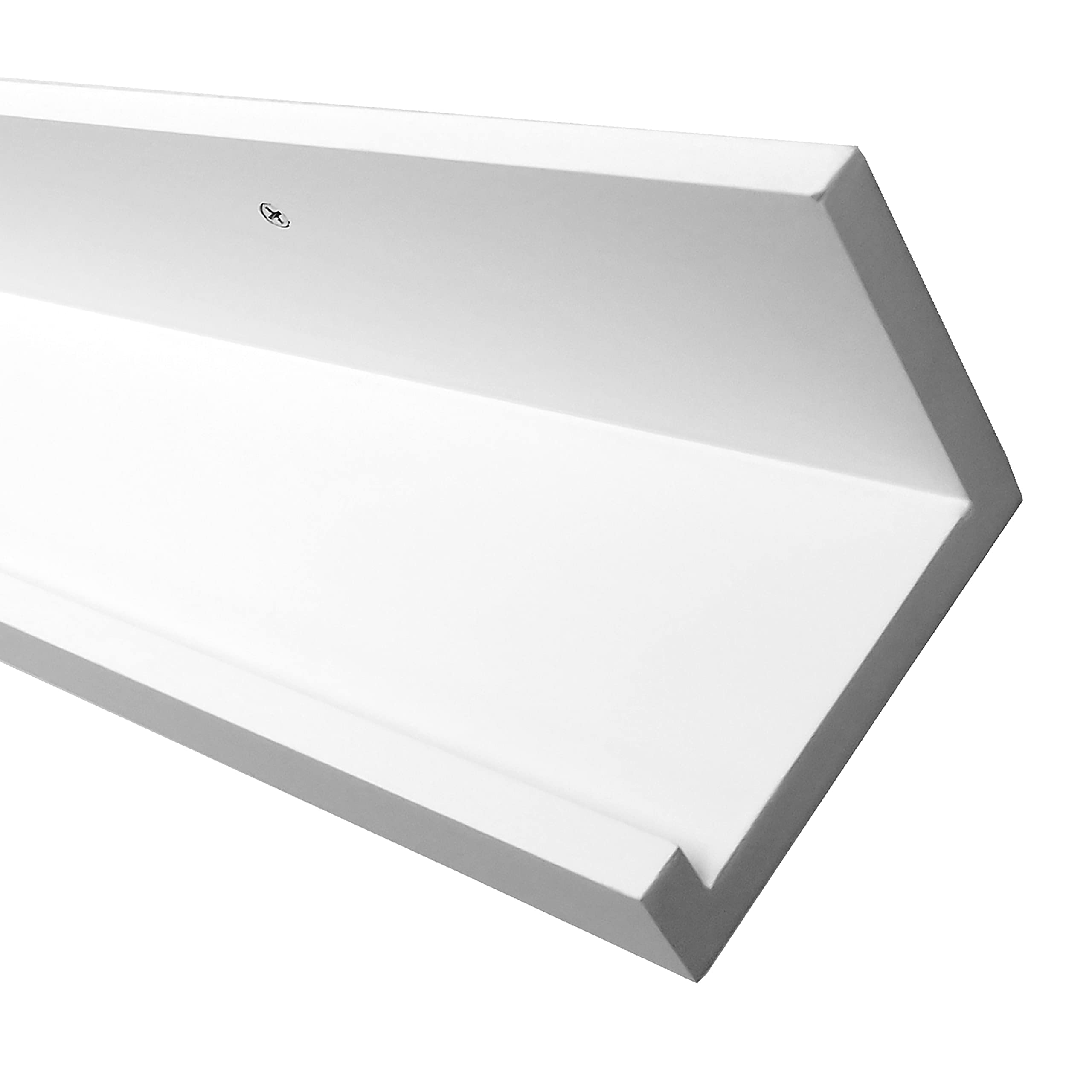 Inplace Shelving, 9604678E, Floating Wall Display Shelves, 35.4 In W X 4.5 In D X 3.5 In H, Set Of 2, White