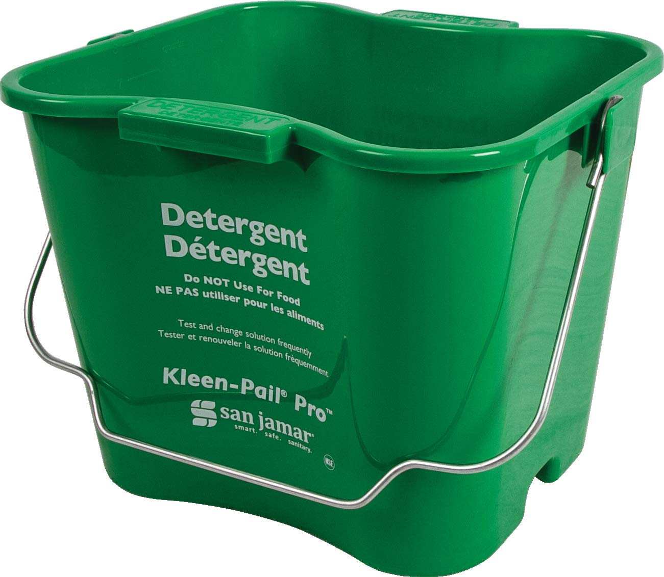 Carlisle FoodService Products San Jamar KP256GN Kleen-Pail Commercial Cleaning Bucket, 8 Quart, Green