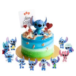 Shunhong 10 Pcs Lilo And Stitch Cake Topper Children'S Birthday Party Cake Decoration Lilo And Stitch Theme Party Supplies