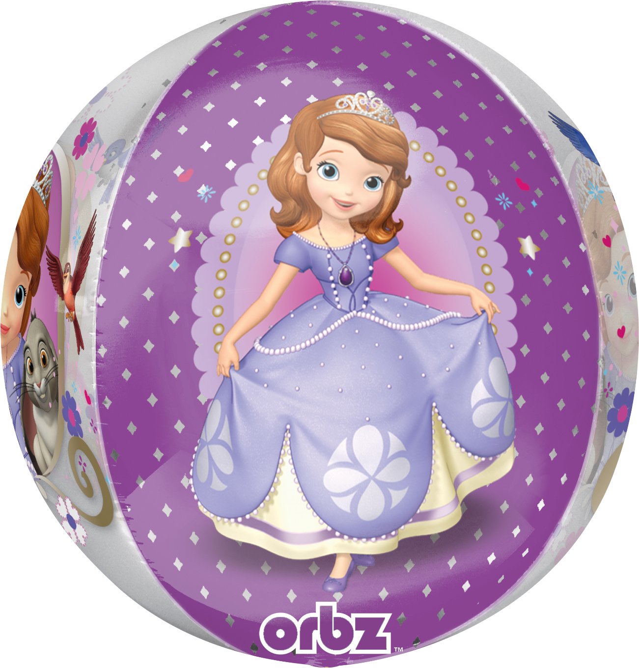 Anagram International Sofia The First Orbz Balloon Pack, 16", Multicolor