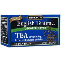 Bigelow Tea BIGELOW, TEA DECAF ENGL TEATIME, 20 BG, (Pack of 6)