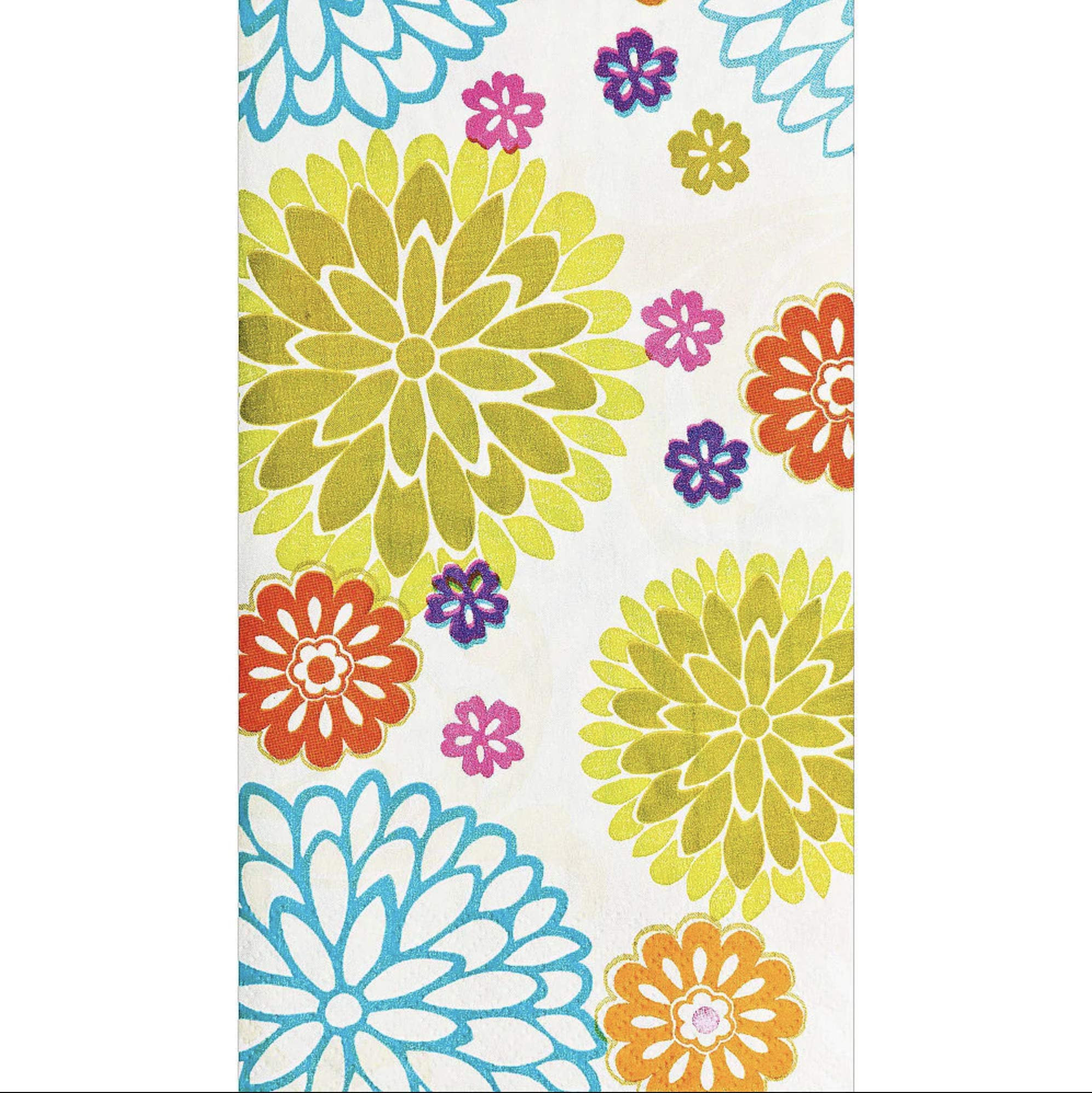 Amscan Modern Mums Guest Paper Towels, 8" X 4" - Pack Of 16, Multicolor