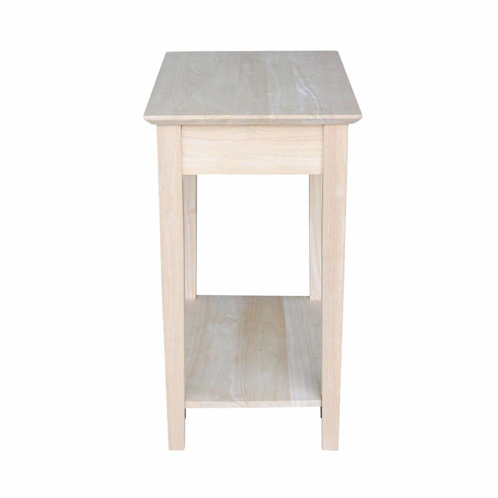 International Concepts Narrow End Table, Unfinished