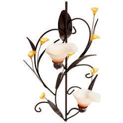 Koehler 10015809 Amber Lilies Candle Wall Sconce