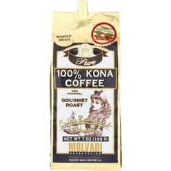 Mulvadi Corporation MULVADI 100% KONA COFFEE BEAN, 7 OZ