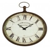 Upper Deck Vintage Style Oval French Wall Clock Galerie Du Gaston