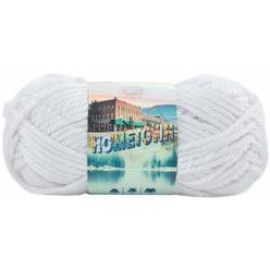 Lion Brand Yarn Hometown Yarn, Bulky Yarn, Yarn For Knitting And Crocheting, 1-Pack, New York White